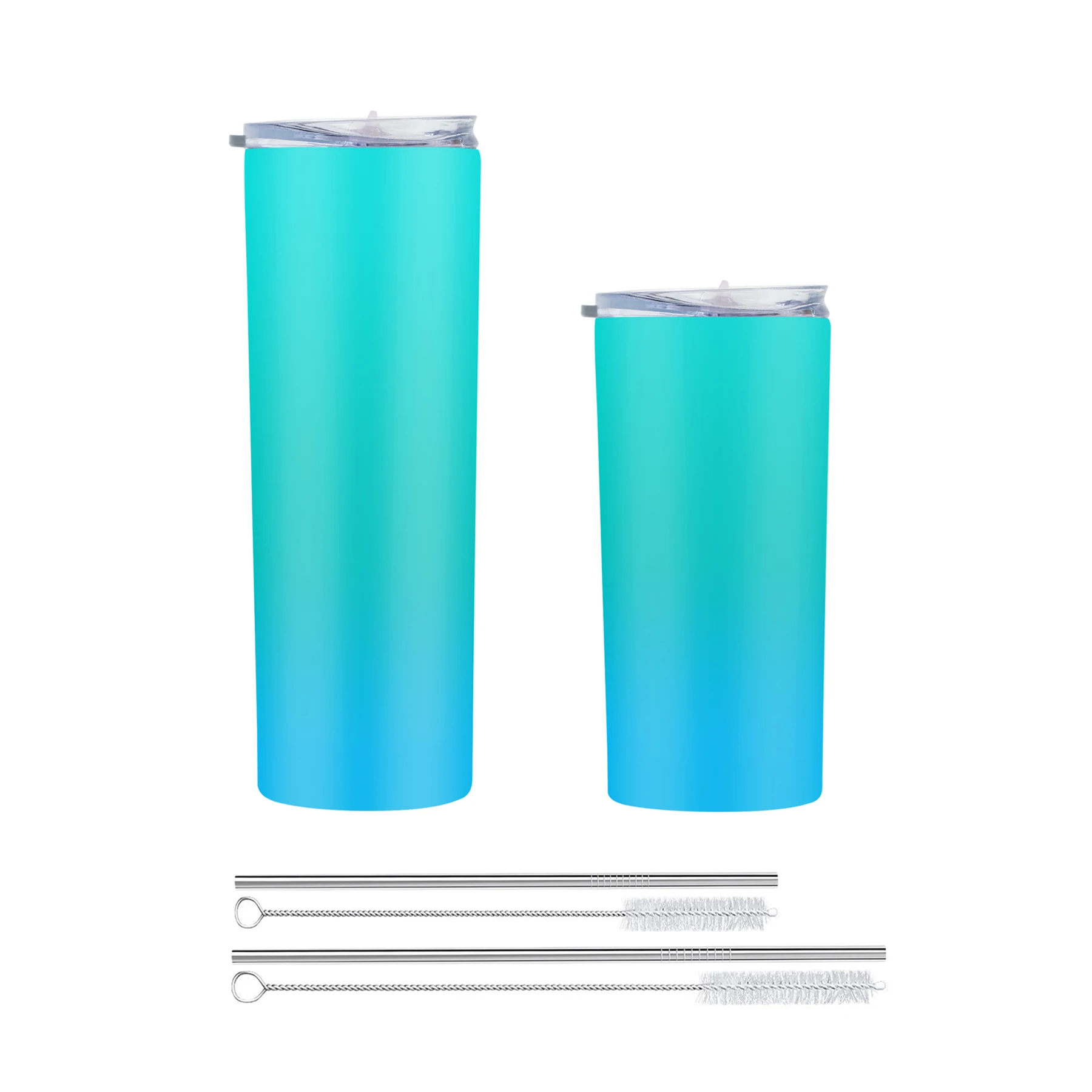 

WeVi 16oz 20 oz straight wholesale stainless steel double walled skinny tumbler with gradient color, Customized color