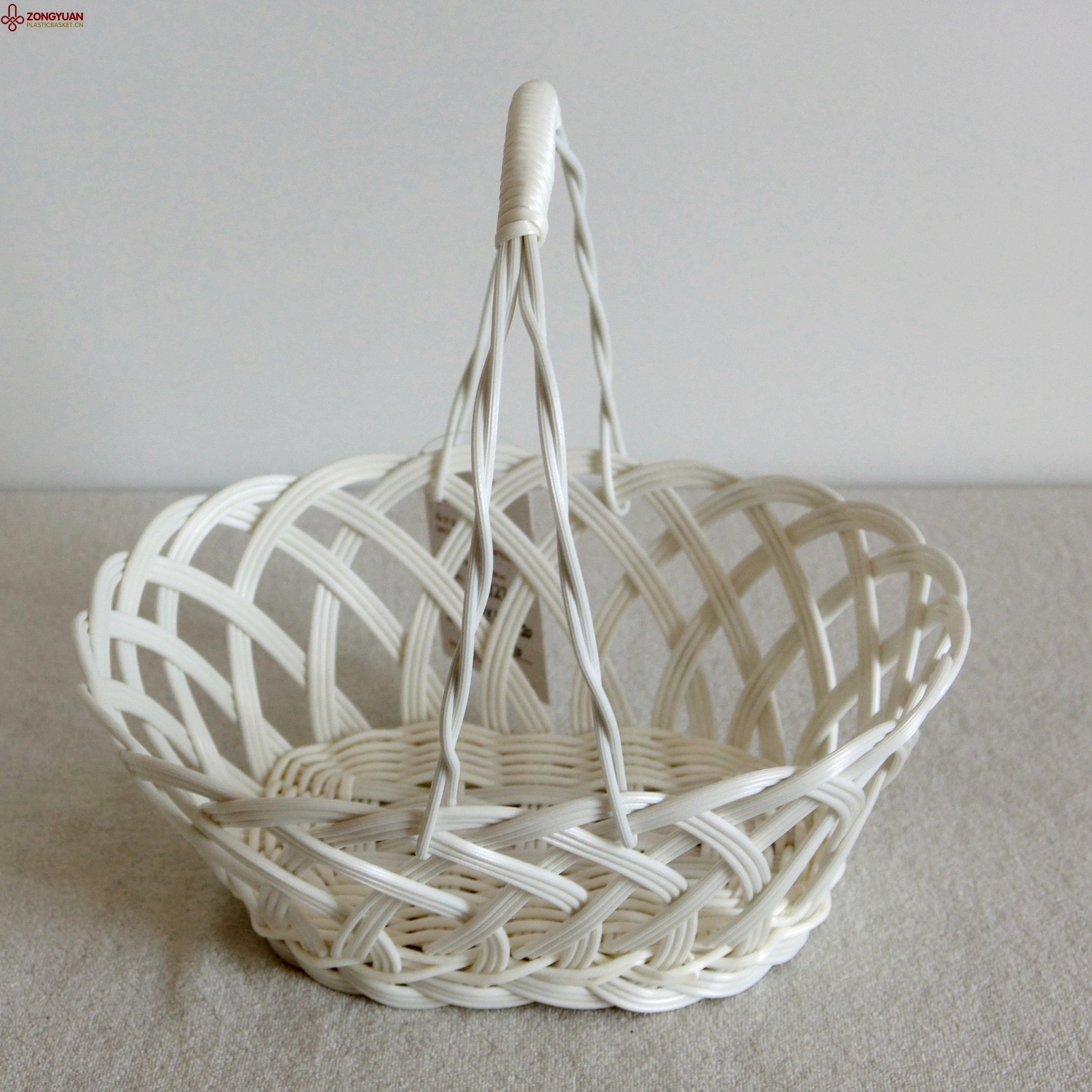 

Fancy Wedding White Gift Cane Fruits Basket, As show in picture