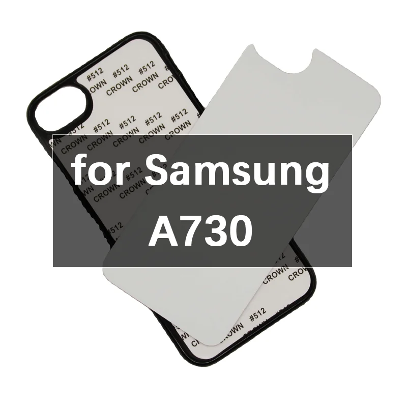 

Zhike for 2021 Funda Para Celular Coque Telephone White Clear Rubber Blanks PC Samsung A730 2D TPU Blank Sublimation Phone Case