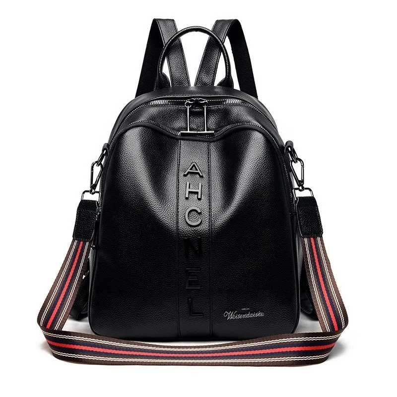 

High quality fashion outdoor travel leather backpack casual joker bags Real leather Multi-function, Many colors