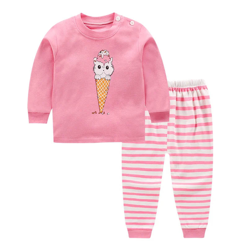 

2021 New Arrival Baby Clothes Wholesale Baby Clothes Sets 100% Cotton Casual, Pink