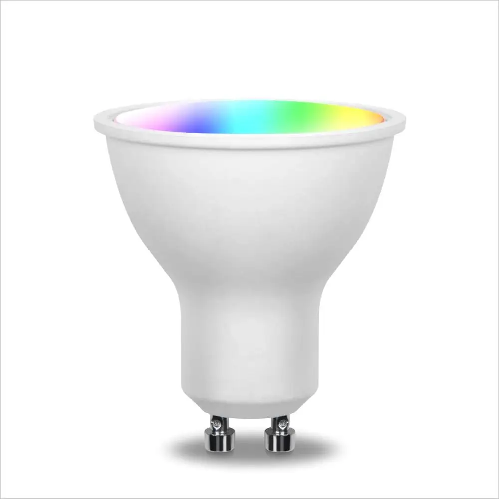 Aluminum Plastic Gu10 Bulbs wifi bulb 5.5W smart led light For Home