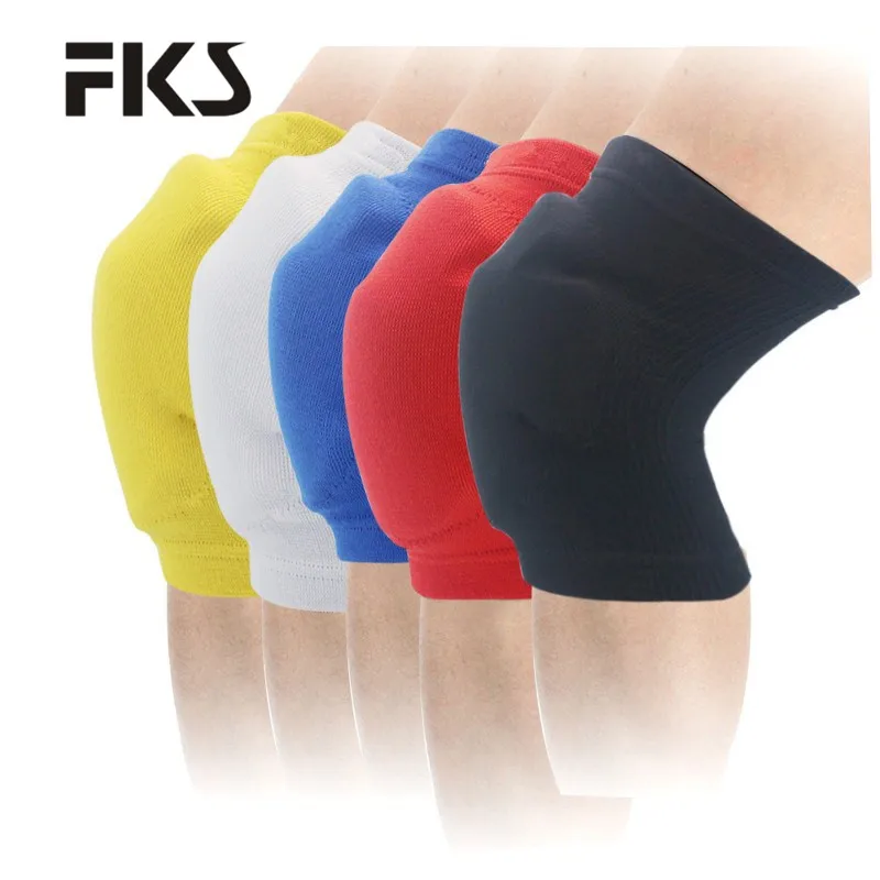 

577High quality global silicone knee pad elastic knee pad volleyball, Black,red,yellow,blue,white