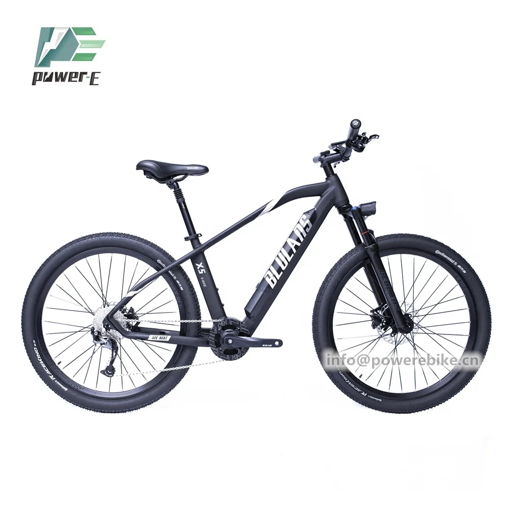 

36V 12.8Ah Battery 27.5 Inch Electric Bike Europe Pedal Assist 250W Ebike Mid Drive, Black