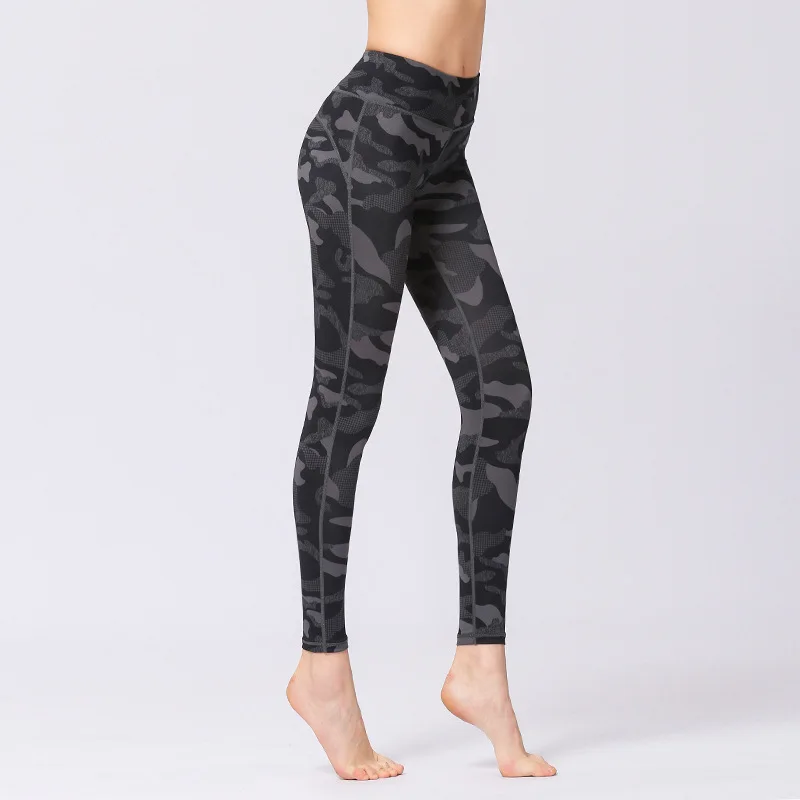 

New Fashion Yoga Pants Camouflage High Waist Custom Clothes Printed Yoga Leggings