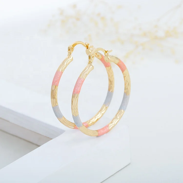 

2019 african earring set,gold large hoop earrings for women, Gold color