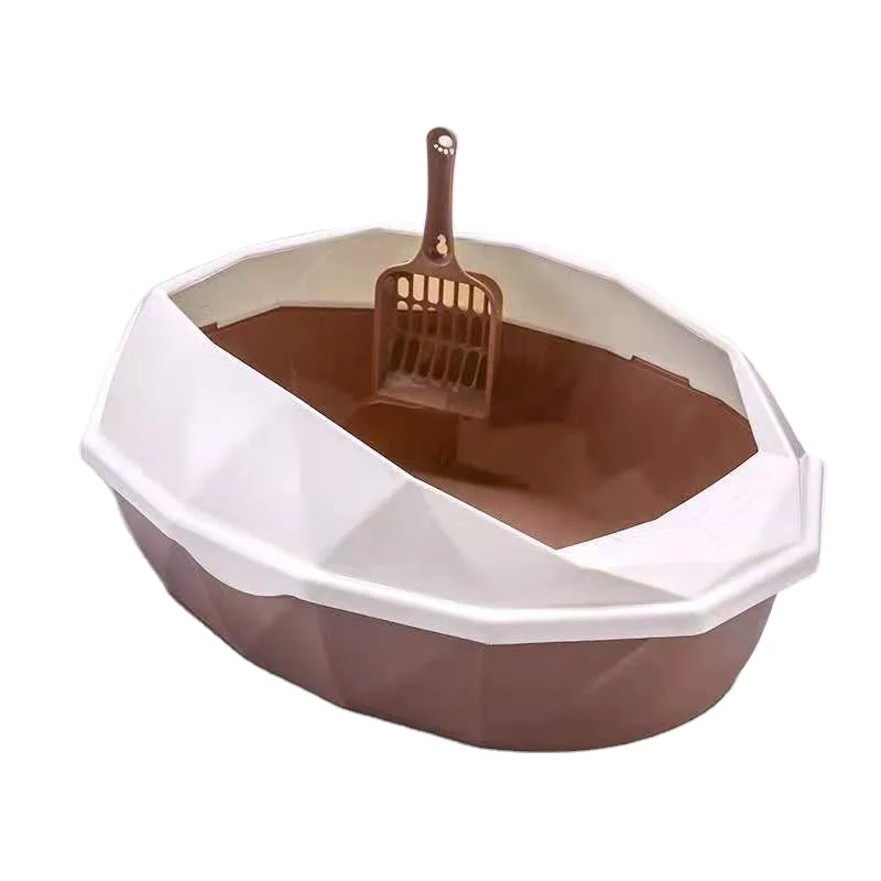 

Best price large size makesure tray refills high sides deodorizer for litter closed cat litter box, As picture