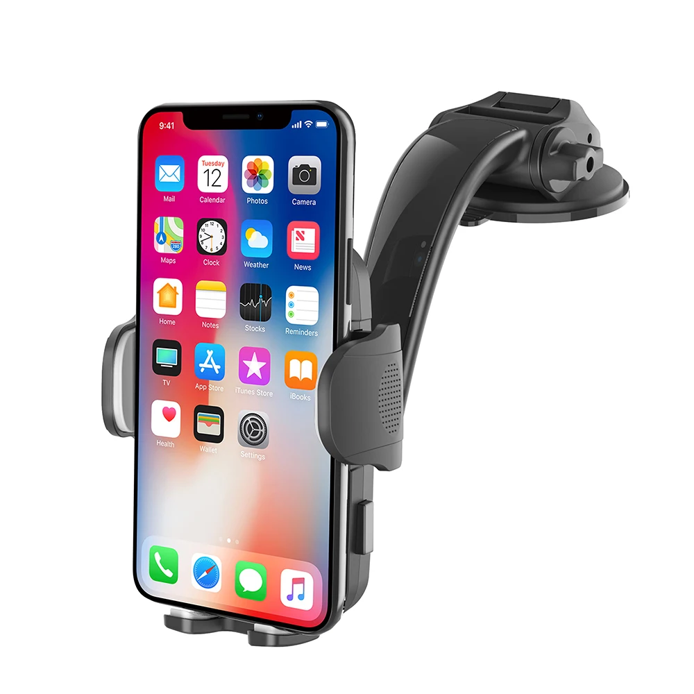 

2020 top requested products raw plastic smart phone stand arc extension high quality PC material cell phone dashboard car cradle