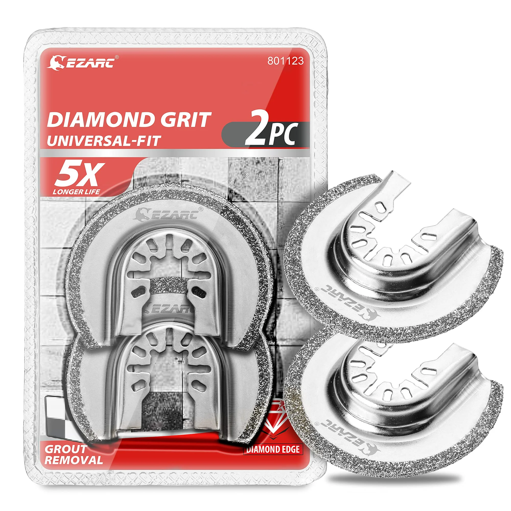 

Universal Fit For Grout Soft Tile Cutting Semi Circle Diamond Grit Oscillating Multitool Blade