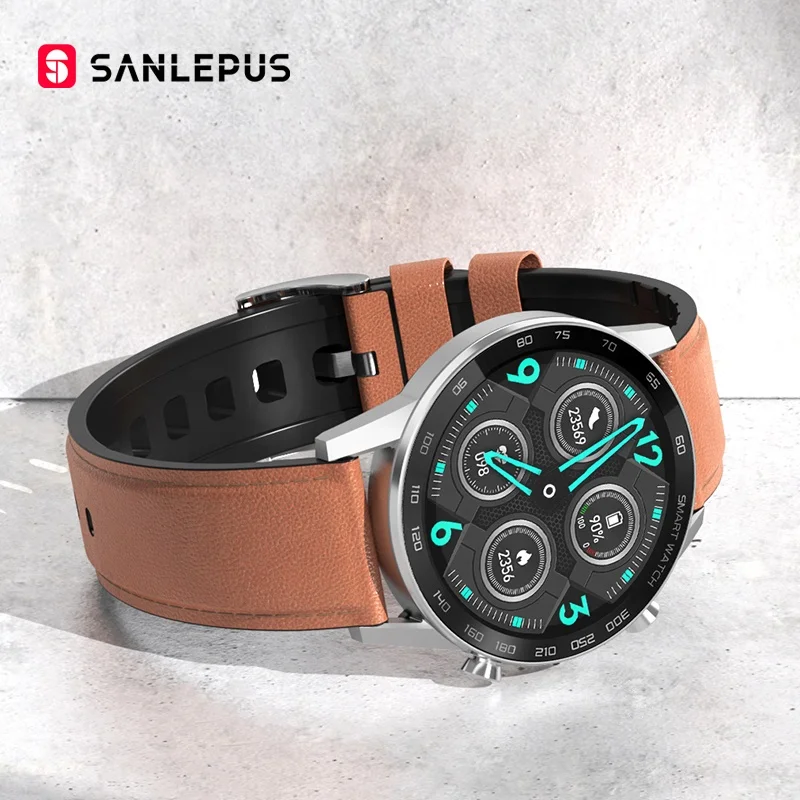 

SANLEPUS 2021 NEW 1.3 inch Smart Watch Make Call Smartwatch Men Women Waterproof Wristwatch For Android Apple Huawei