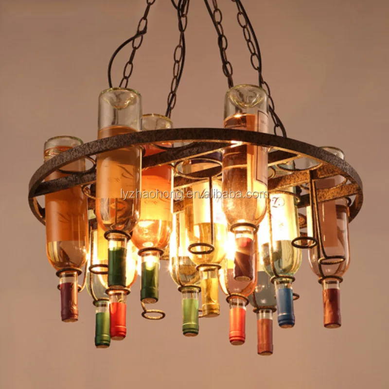 Loft Vintage Skull Glass Bottle Totenkopf Lampe Pendant Light Fixtures  Lamparas Lamp Hanglamp Bar Lampada Bottiglia - AliExpress
