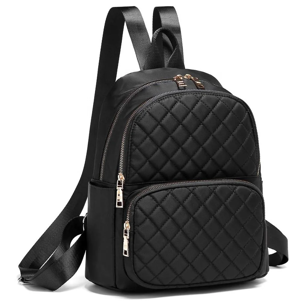 

Nylon Women Backpacks Casual Lightweight Strong Small Daypack, Black,blue,gray,rosy