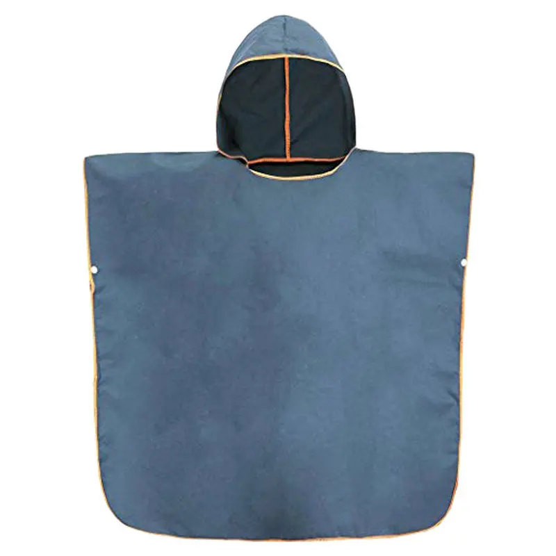 Custom logo Compressed Quick Dry Plain Wetsuit Surf Changing Poncho Swimming Microfibre Adult Hooded Beach Towel