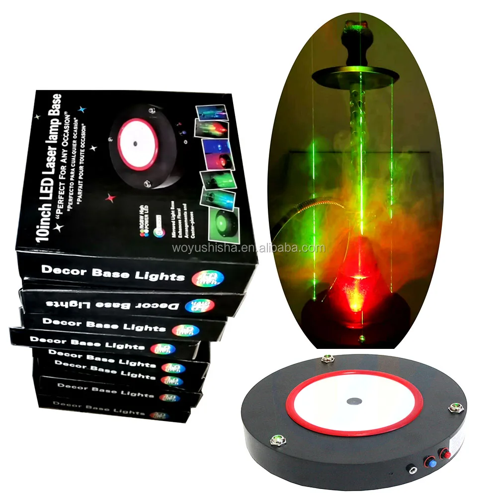 

Wholesale laser barware led stage lighting hookah laser plate shisha laser base for bar