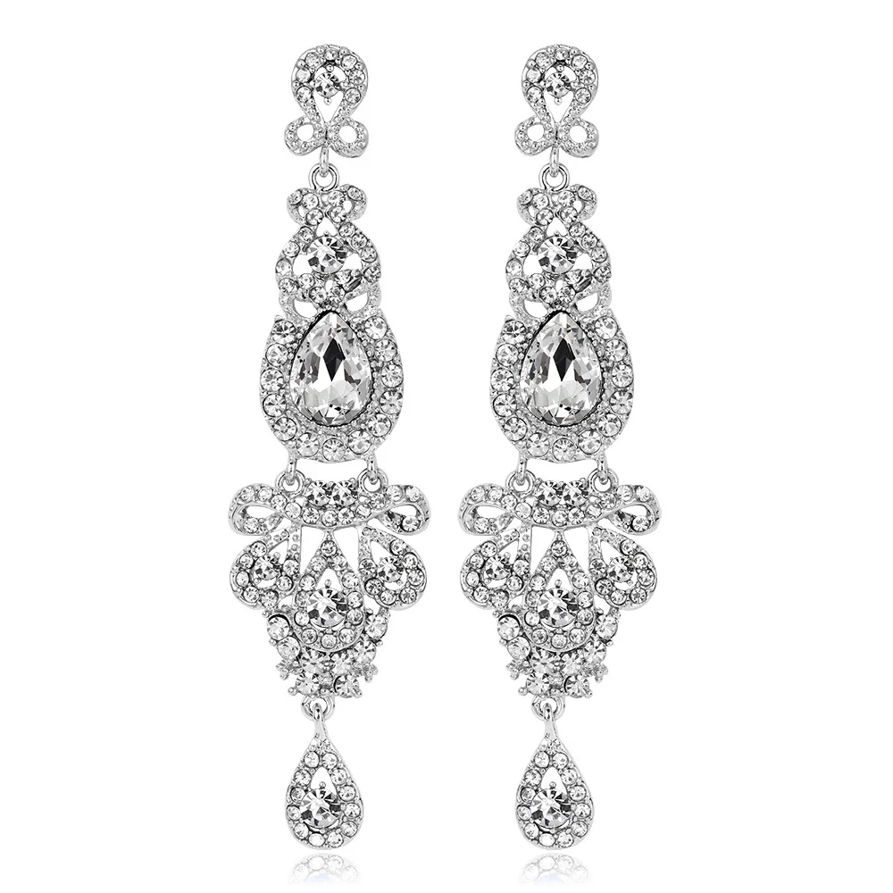 

Bride Rhinestone Tassel Earrings Fashion Retro Long Diamond Earrings Yiwu Small Jewelry Wholesale, Ba181-a,ba181-b