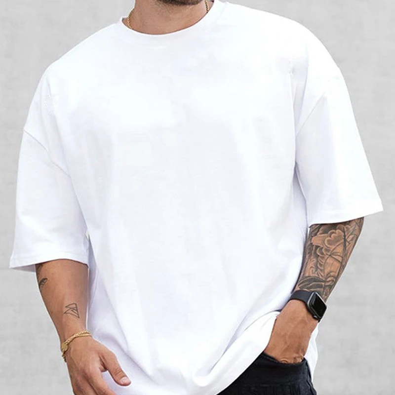 Cotton Oversized Sport Gym T shirt
