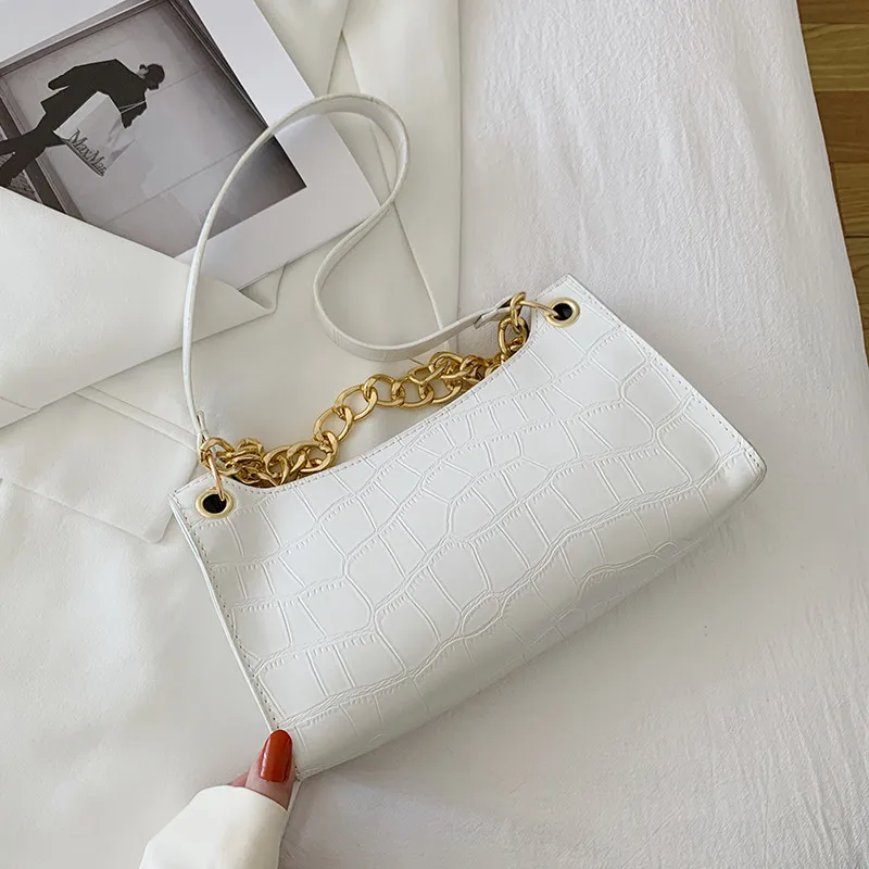 

22021 New PU material multi colors stone chain shoulder bag girls shopping wallet and phone handbags