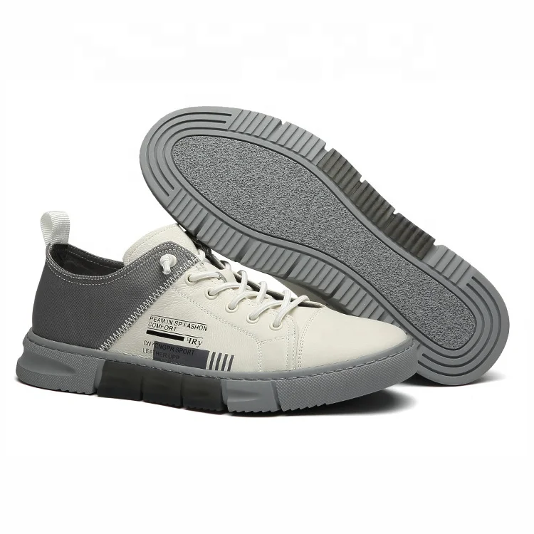 

High Quality Hot Sale Men Custom sport Casual Shoes New Styles Sneakers, Gray white, gray black