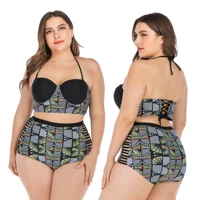 

2020 fat girls bikini Push Up Swimsuit Bandage Swimming Suit For women Swimwear