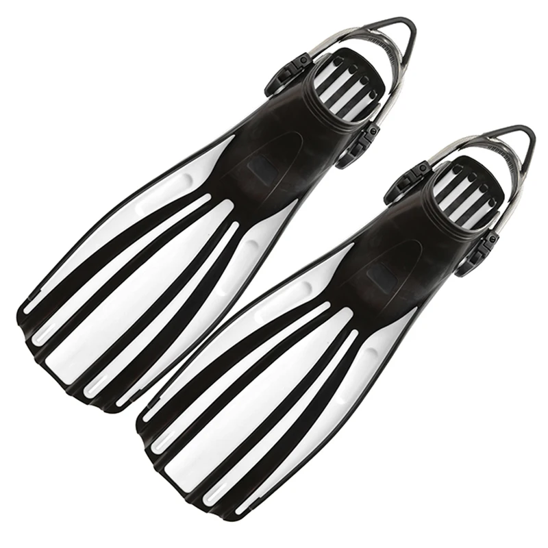 

TPR PP Long Scuba Diving Fins with Open Heel Spring Strap