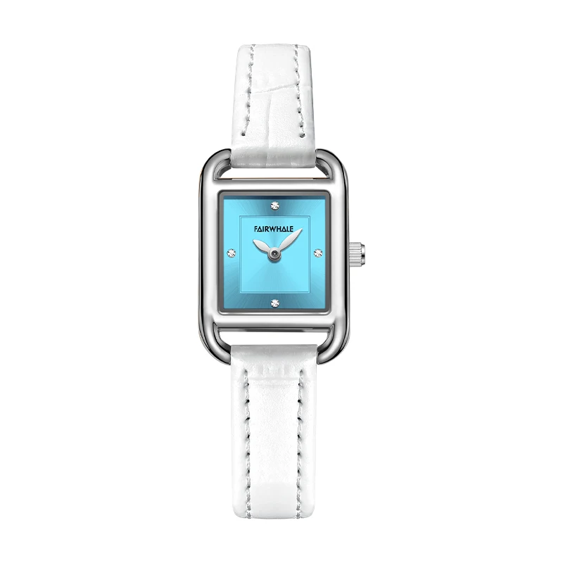 Oem Luxury Brand  Watch  Women Quartz Waterproof Stainless Steel Fashion Business Leather Lady Watch Square Dial Watches