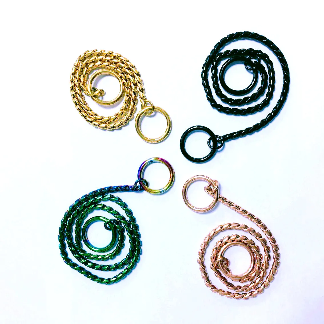 

custom cheaper brass stainless steel pet chain dog and chain coller dog gold, Blue