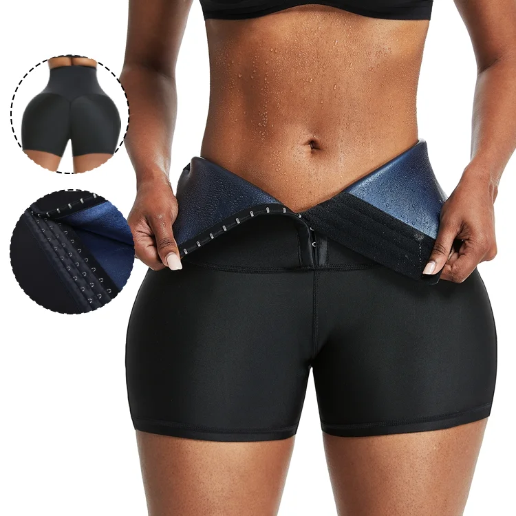 

Wholesale Plus Size Affordable High Quality Ladies Running Shaper Shorts Plus Size Shorts Waist And Thigh Trainer Shaper, Black ,green,red