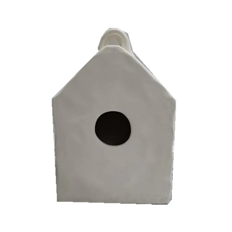 

FREE SHIPPING/STOCK birdhouse/12PCS FOAM PACK PER CARTON/europe bisque ceramic, Can be customized
