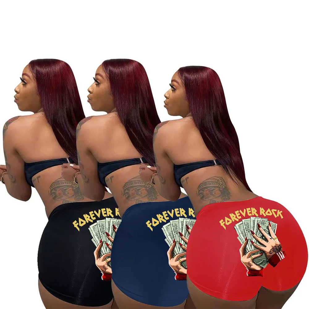 

money shorts women summer clothing dollars forever rock hiphop girls hot shorts clothes vendors