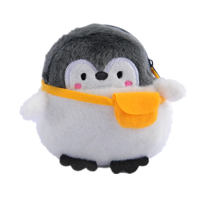 

Cute Things Kids Pretty Purses 2021 Plush Penguin Coin Wallet Bag, As picture