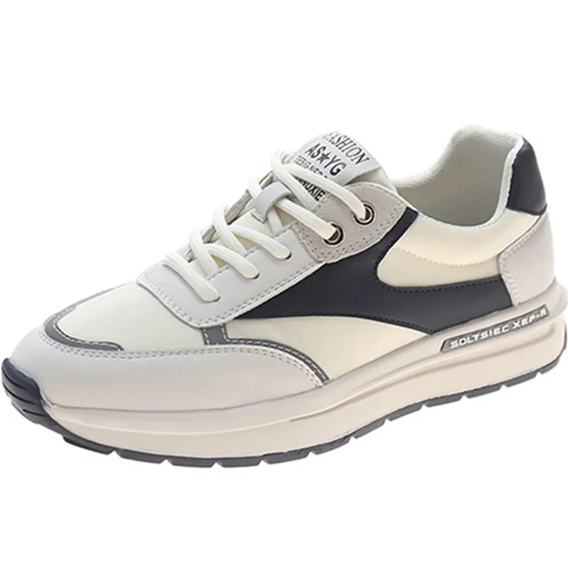 

Spring Autumn New Fashion Hot Casual Women's Shoes Genuine Leather Platform Sneakers Handmade Top Quality Ladies Sports Shoes