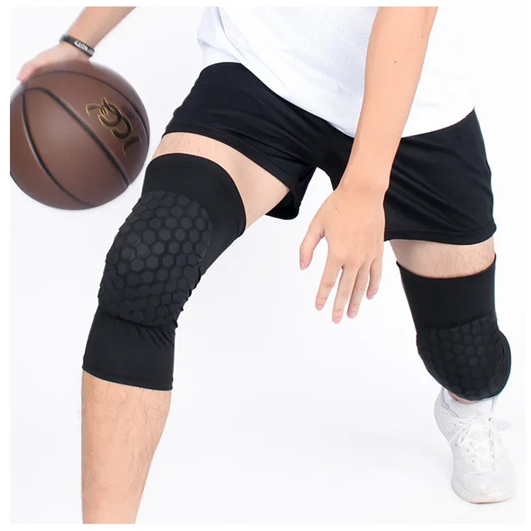 

High Quality Elastic Compression Honeycomb Knee Pads Basketball Knee Sleeves