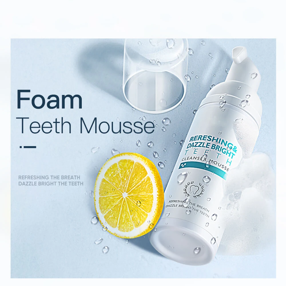 

Kids customised foam fresh mint cleaning mousse swallowable portable cleaning toothpaste, White