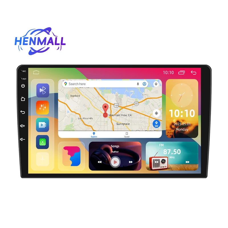 

HENMALL 9" Universal 1280*800 IPS Screen 4 Core 1G+32G Car DVD Player Stereo Audio 2 Din Android Car Radio GPS Navigation