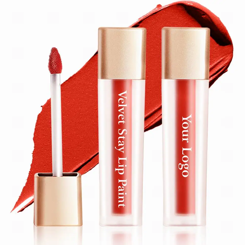 

Velvet Stay Lip Paint High Pigment Best Selling Cute Red Beauty Professional Private Label Vegan Alive Matte Liquid Lipstick