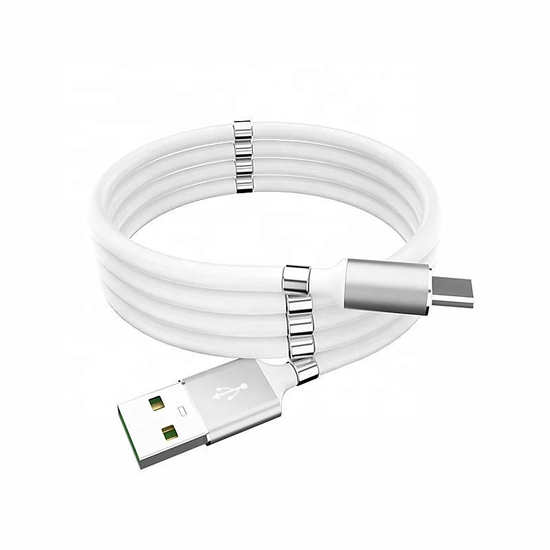 

Best-Selling Data Cable Magnetic Sucker Storage Phone Charger, White