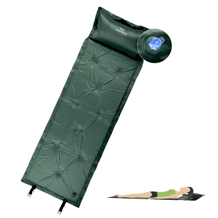 

RTS Camping Mat 190T Polyester Compact Lightweight Inflatable Sleeping Mat Air Mattress Camping Sleeping Pad