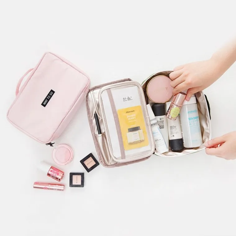 

New waterproof nylon cosmetic bag beauty pouch travel