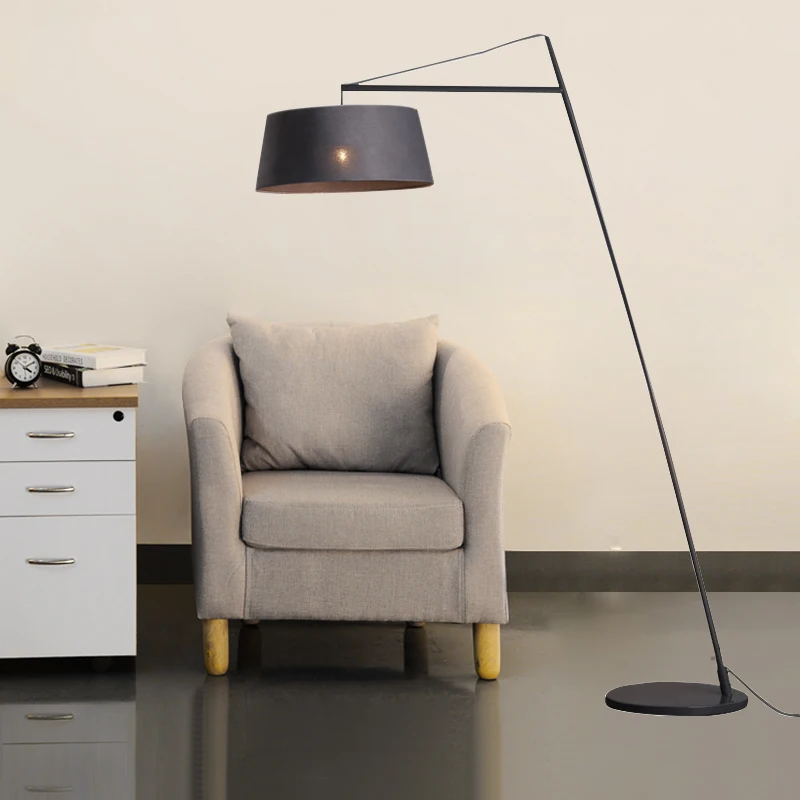 Iron Nordic Luxury Floor Lamp Office Modern Light Black Decorative