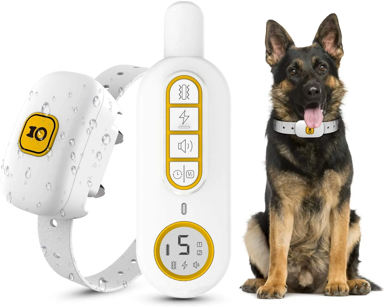 

2020 New Waterproof 800M Remote Dog Training Collar Dog Shock Collar With Remote for Wholesale, Black/red/orange/yellow(or customized)