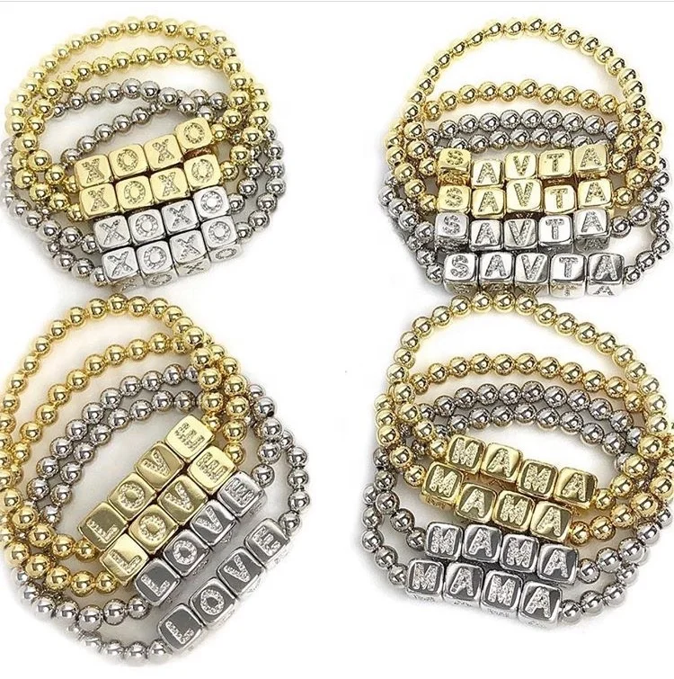 

Fashion Gold color Cube Charms Bracelet Bangle zircon charms elegant Metal Chain Bracelet for lady Lover gift, Multi color