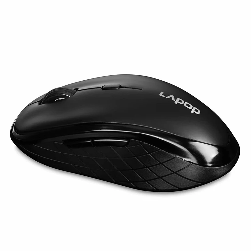 

2.4G Silent Wireless Mouse with USB Receiver for Computer Laptop Portable Optical Mouse, Balck