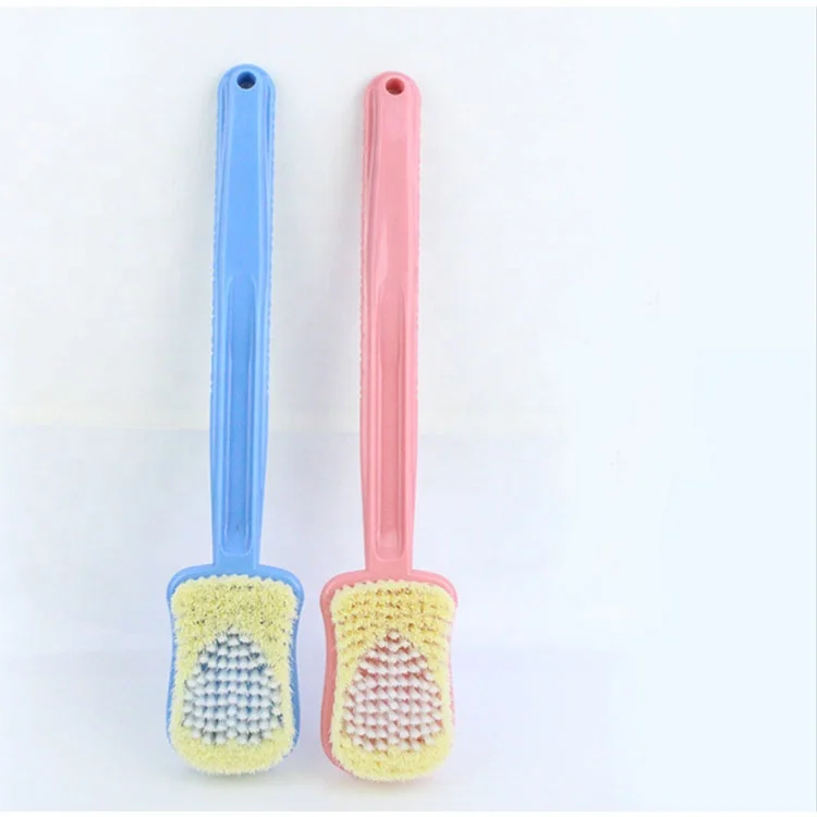 

Professional Bath Brush Long Handle Square Body Massage Shower Exfoliating Brush, Pink, blue