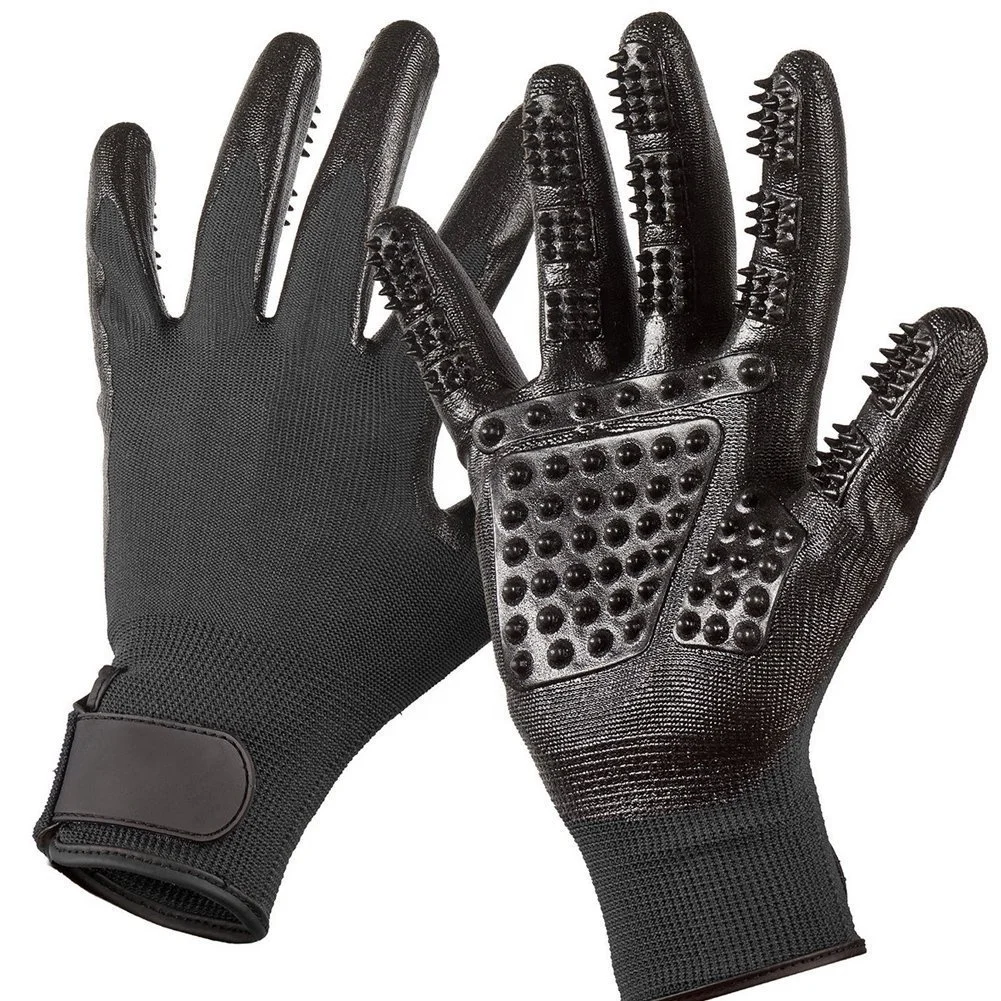 

In Stock Big All-In-One Horse Pet Bathing & Grooming Gloves