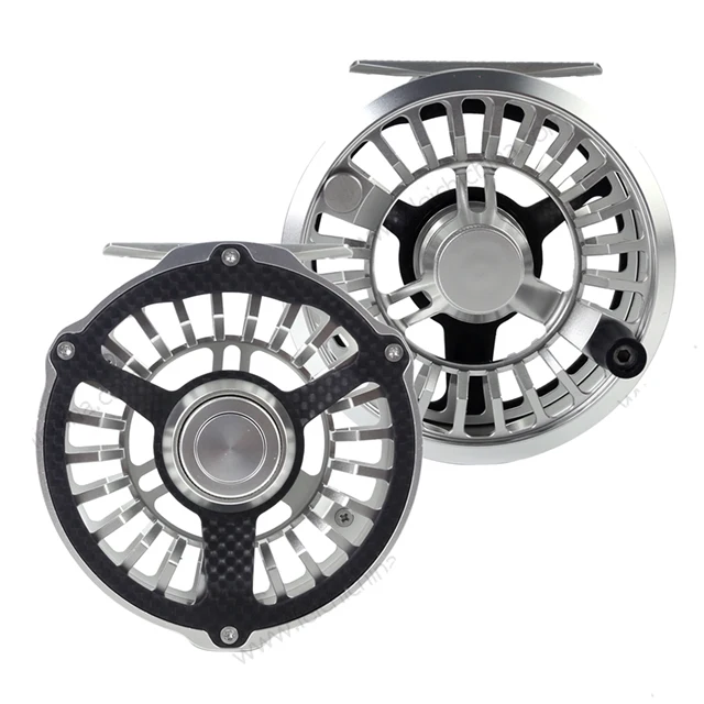 

Best Fly reel Factory Sealed Drag Carbon fly fishing reel, Silver