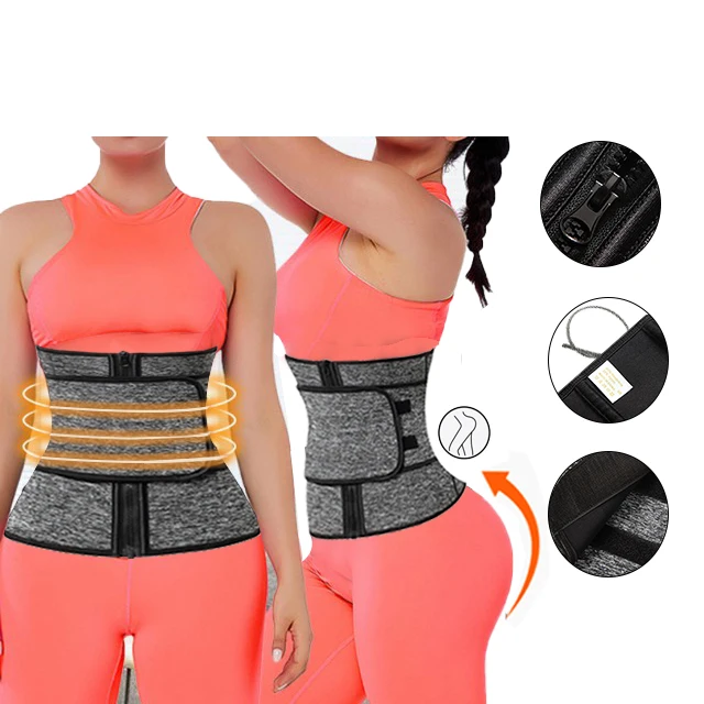 

Plus Size Sexy Shape Slimmer Waist Trainer Corset Women's Waist Belt Shapers Ladies Slim Shape Underwear Waist Slimming Neoprene, Black nude/grey /rose