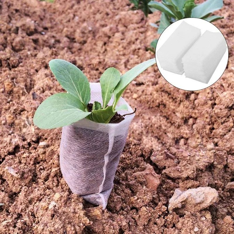High-end environmental protection agricultural PP non-woven seedling bags are biodegradable