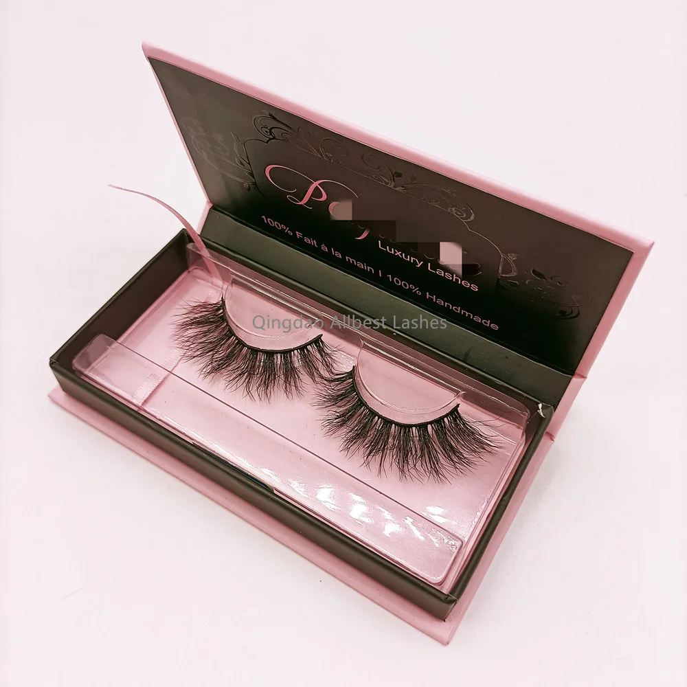 

natural mink lash eyelashes wholesale vendor customized boxes lash packaging box pink