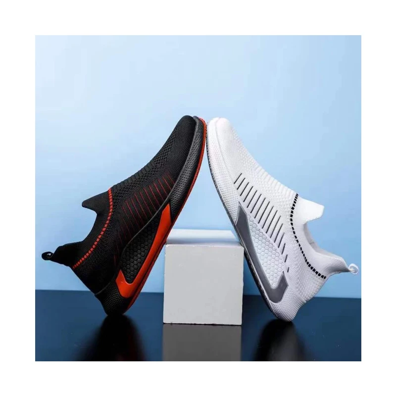 

Latest models pvc midsole mesh knitted sport shoes for men, Mixed