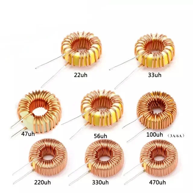 

Toroid Core Inductor 3A Winding Magnetic Inductance 22uH 33uH 47uH 5647uH 100uH 220uH 330uH 470uH Inductor